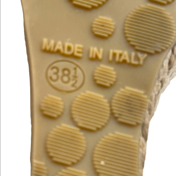 JIMMY CHOO PHOENIX WEDGE ESPADRILLES beige size 38.5 - Picture 12 of 15